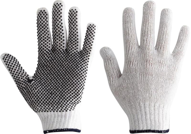 black dot cotton gloves