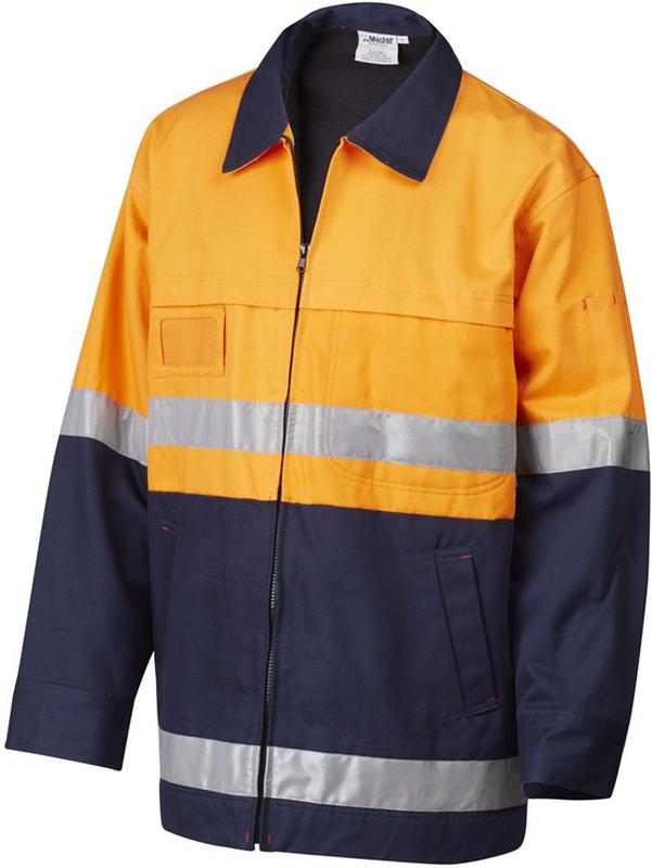 JACKET MASTER HEADLAND HI VIS D/N 3M TAPED 2 TONE 310GSM COTTON