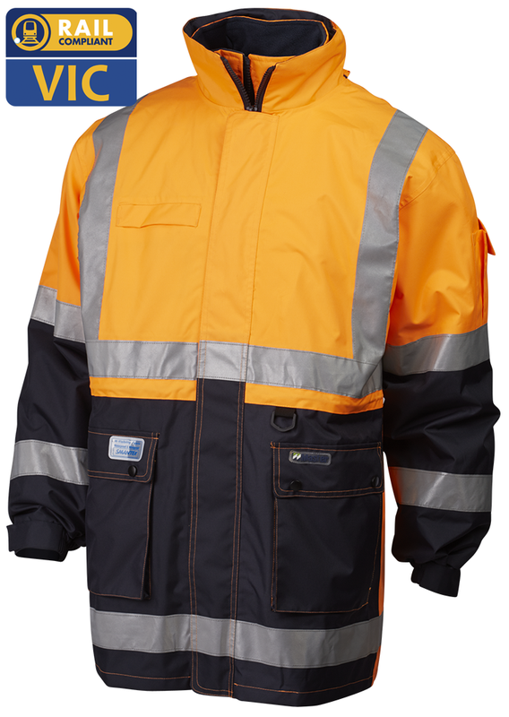 hi vis 5 in 1 jacket