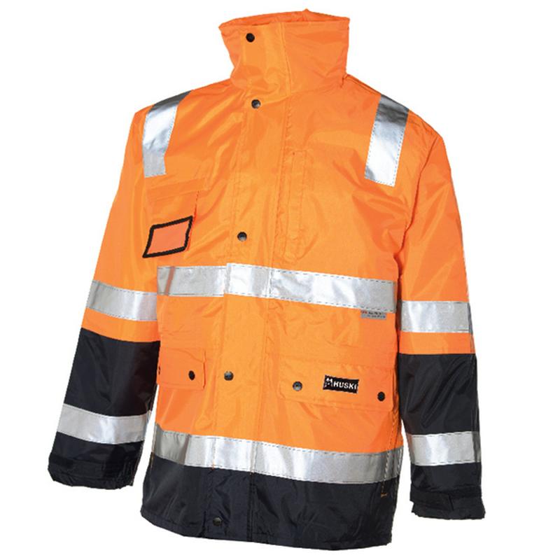 RAIN JACKET HUSKI 918106 4 IN 1 HI VIS 3M REFLECTIVE TAPE - Safeman ...