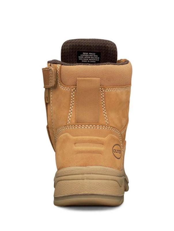 BOOT SAFETY WOMEN'S OLIVER 49432Z ZIP SIDED PU/RUBBER SOLE