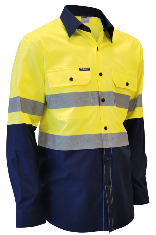 L/S Master Cotton Ripstop 150gsm 2 Tone 