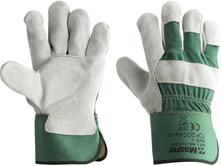 GLOVE SAFETY MASTER LC240 TOP DOG LEATHER CANVAS BACK KEVLAR STITCHED LARGE