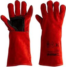 GLOVE WELDERS MASTER RED LW210 LEATHER REINFORCED PALM KEVLAR STICHING 40CM LARGE