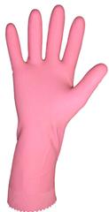 GLOVE SAFETY CLOROX ASTRA RUBBER SILVER LINED PINK