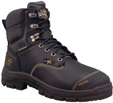 BOOT SAFETY OLIVER AT'S 55-346 LACE UP 150MM PU/RUBBER SOLE MET GUARD SOLE PENETRATION PROTECTION