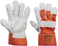 GLOVE SAFETY MASTER STEEL HIDE 14 CUT 3 RESIST LEATHER 14CM CUFF