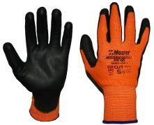 GLOVE SAFETY MASTER CONTRACTOR CUT 5 RESIST ORANGE HPPE SHELL
