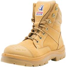 BOOT SAFETY STEEL BLUE SOUTHERN CROSS 312661 ZIP SIDED TPU SOLE