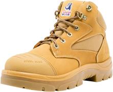 BOOT SAFETY STEEL BLUE PARKES 312658 ZIP SIDED TPU SOLE