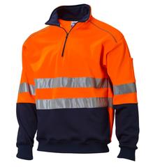 WINDCHEATER MASTER WFT065 HI VIS D/N TAPED 2 TONE 320GSM FLEECY POLYESTER/COTTON
