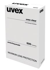 LENS WIPES UVEX 1003 WALL MOUNTABLE CLEAR 500/BOX